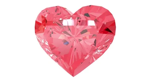Ruby-heart animation-6sec Stock Footage 143594410