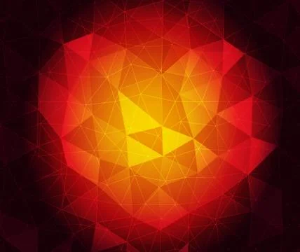 Ruby heart Stock Illustration