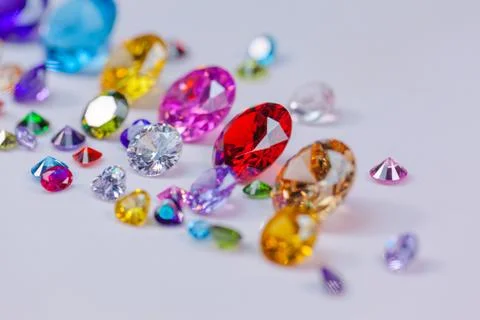 Ruby on ice smoke Stock Photos