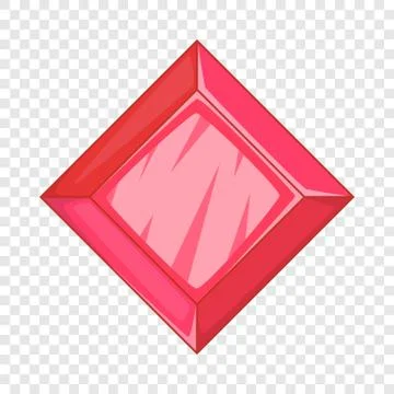 Ruby icon, cartoon style Stock Illustration