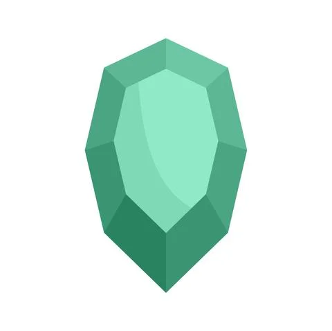 Ruby icon flat isolated vector Illustrazione stock