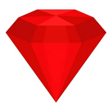 Ruby icon isolated Stock Illustration