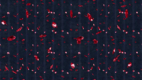 Ruby luxury jewellery background loop tile falling. This texture of rubies Stock Footage 270725886