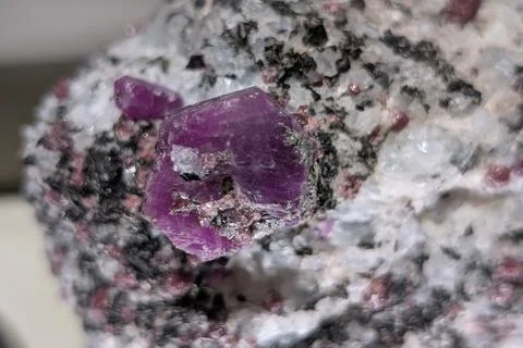 Ruby mineral texture Stock Photos