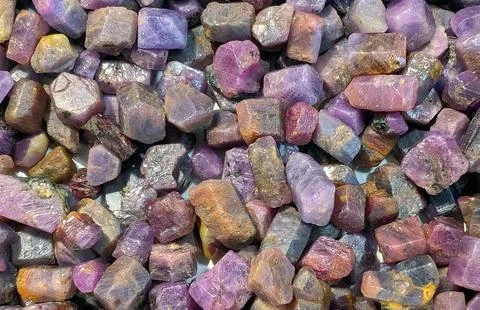 Ruby mineral texture Stock Photos