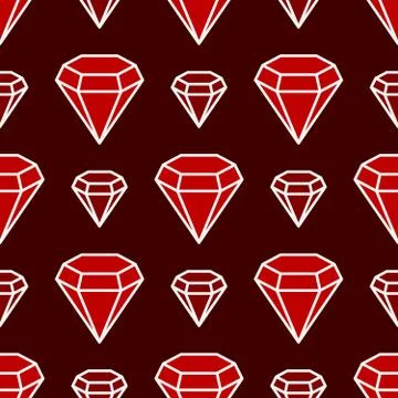 Ruby only pattern Stock Illustration