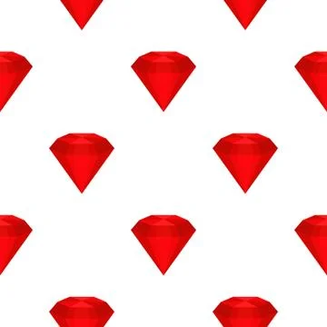 Ruby pattern seamless Stock Illustration