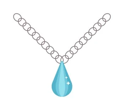 Ruby pendant crystal shiny gold accessory isolated Stock Illustration