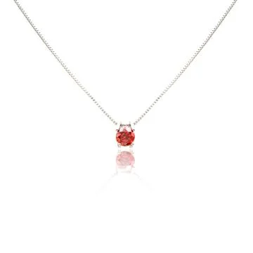 Ruby pendant isolated on white Stock Photos