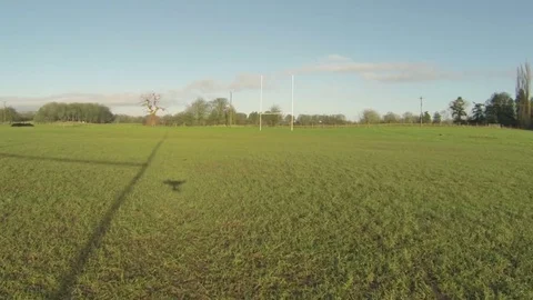 Ruby pitch before a game on sunny day Stock Footage 72550640