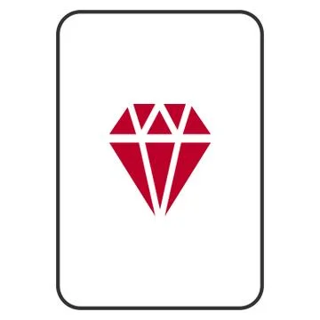 Ruby Playing Card Stockillustratie