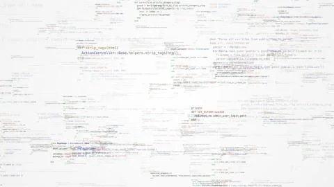 Ruby programming code background Stock Illustration