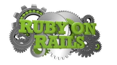 Ruby on rails Stock Illustration