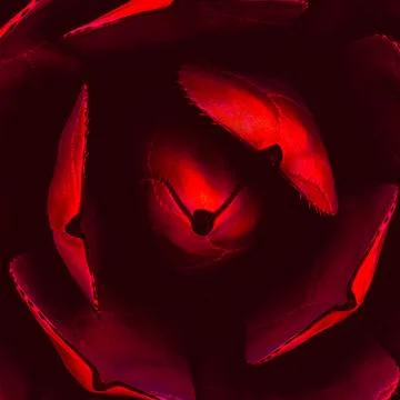 Ruby red abstract agave rosette texture with dramatic spiral pattern 스톡 사진