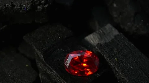 Ruby Is red gem Beautiful by nature For making expensive Stock Footage 131128508