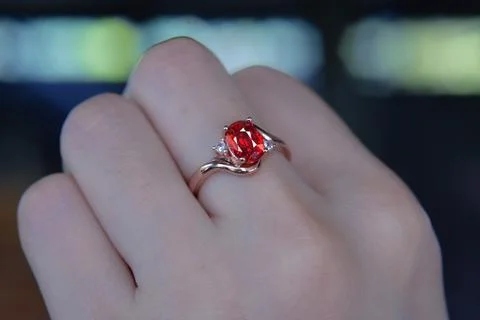 Ruby Is red gem 스톡 사진
