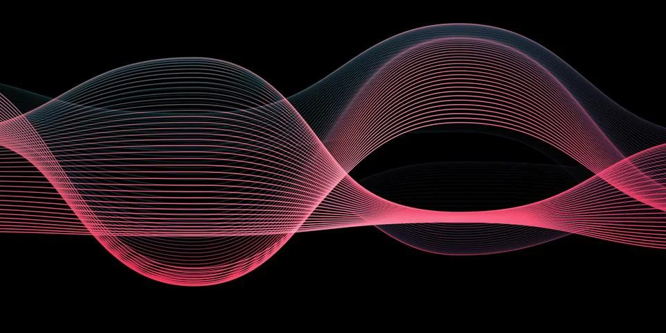 Ruby Red Streams 스톡 일러스트