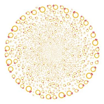 Ruby Ring Curl Motion Stock Illustration