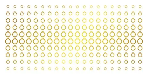 Ruby Ring Gold Halftone Grid イラスト素材