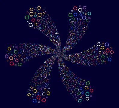 Ruby Ring Rotation Explosion 库存插图