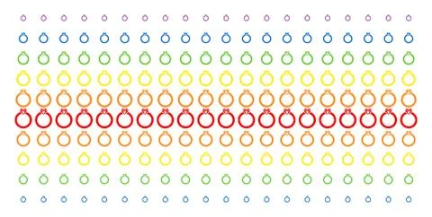 Ruby Ring Shape Halftone Spectral Effect 库存插图