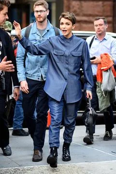  Ruby Rose at Build Speaker Series on September 30, 2019 in New York City.... Fotos de archivo