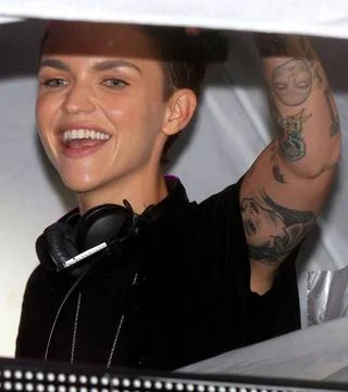  Ruby Rose DJs at the Teaze NYC Pride 2015 event in New York City - 27 Jun... Stock Photos