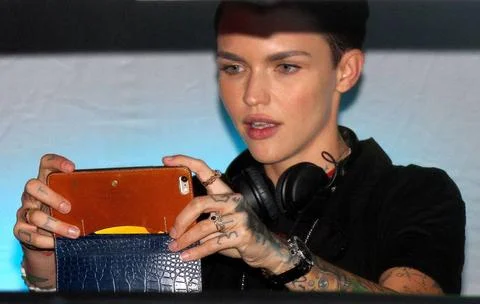  Ruby Rose DJs at the Teaze NYC Pride 2015 event in New York City - 27 Jun... Stock Photos