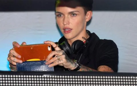  Ruby Rose DJs at the Teaze NYC Pride 2015 event in New York City - 27 Jun... Stock Photos