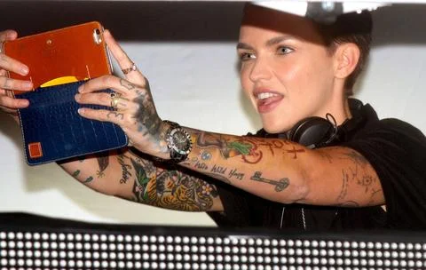  Ruby Rose DJs at the Teaze NYC Pride 2015 event in New York City - 27 Jun... Stock Photos