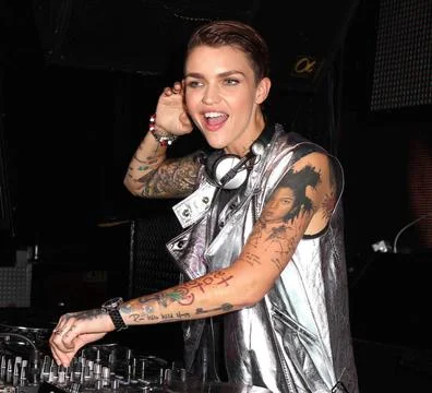  Ruby Rose performs at Pacha Nightclub in New York City - 04 July 2015 FAM... Stock Photos