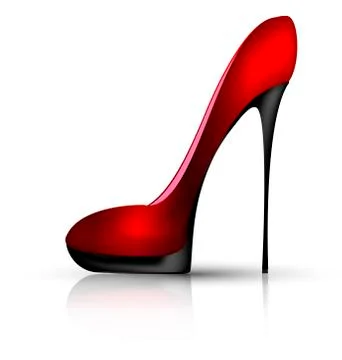 Ruby shoe Stock Illustration