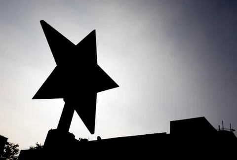 Ruby star silhouette 库存照片