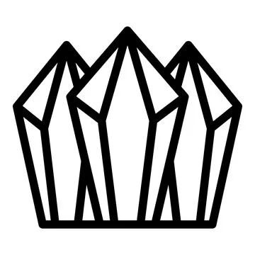 Ruby stones icon outline vector. Baku city Illustrazione stock