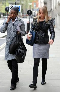 Ruby Thomas 18 (right) One Of The Accused In The Trafalgar Square Homophobic Mur Foto stock