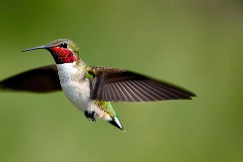 Ruby-throated Hummingbird Stock Photos