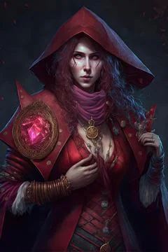 Ruby of the war mage Stock Illustration