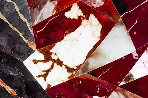 Ruby white and grey marble abstract background Stock Illustration