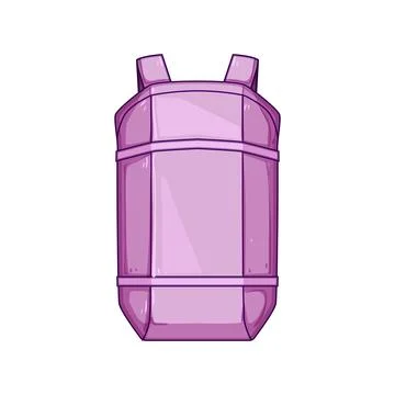 Rucksack backpack cartoon vector illustration Illustrazione stock