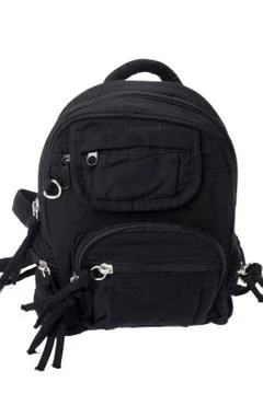 Rucksack isolated macro Foto stock