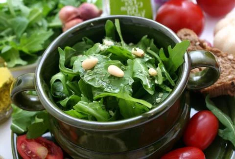 Rucola salad Stock Photos