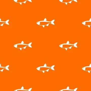 Rudd fish pattern seamless イラスト素材