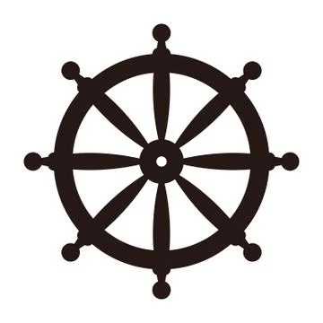 Rudder icon Illustrazione stock