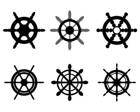 Rudders Stock Illustration