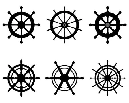 Rudders Stock Illustration