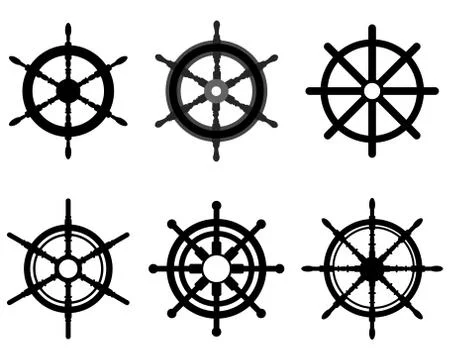 Rudders Stock Illustration