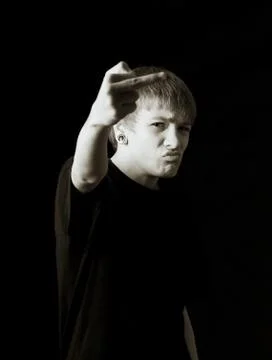 Rude gesture Stock Photos