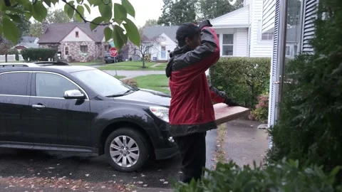 Rude Pizza man Video stock 171336698