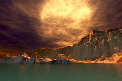 Rudes seascape Stock Illustration