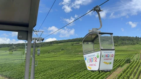 Rudesheim cable car Stock Footage 280794492